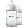 Philips Avent Natural Flasche SCF033/27, 260ml, 2 Stück, Transparent -Babynahrung philips avent natural flasche scf033 27 260ml 2 stueck transparent a268874