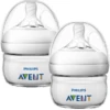 Philips Avent Natural Flasche SCF039/17, 60ml, 2 Stück, Transparent -Babynahrung philips avent natural flasche scf039 17 60ml 2 stueck transparent a317554