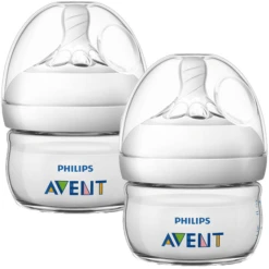 Philips Avent Natural Flasche SCF039/17, 60ml, 2 Stück, Transparent