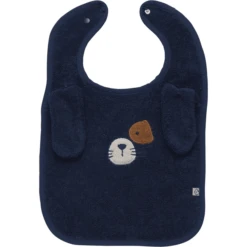 Pippi Frottee Lätzchen Dunkelblau