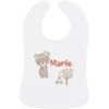 Schnullireich Baby Lätzchen Mit Namen Kleiner Bär Weiß -Babynahrung schnullireich baby laetzchen mit namen kleiner baer weiss a405916