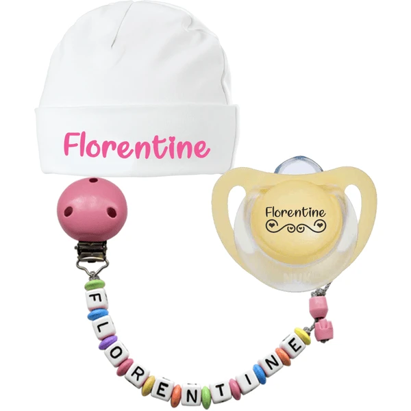 Schnullireich Geschenkset Mit Namen Bestseller Mädchen (0-6 Mon) Bunt 3 Schnullireich Geschenkset Mit Namen Bestseller Mädchen (0-6 Mon) Bunt