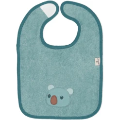 Sterntaler GOTS Klettlätzchen Kalla Blau Melange