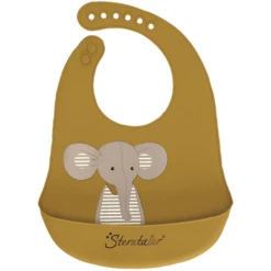 Sterntaler Silikon-Lätzchen Eddy Mittelgrün