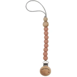 The Cotton Cloud Schnullerkette Aus Silikon Round Blush