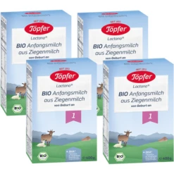 Töpfer Anfangsmilch 1 Bio Auf Ziegenmilchbasis 4x 400g Ab Der Geburt