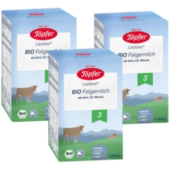 Töpfer Bio Folgemilch 3 Lactana 3x 600 G Ab Dem 10. Monat