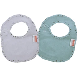 WÖRNER SÜDFROTTIER Druckknopflatz Sterne Eisblau 2er Set 22 X 29 Cm