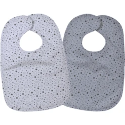 WÖRNER SÜDFROTTIER Druckknopflatz Sterne Grau 2er Pack